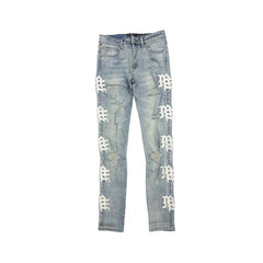 Mixed Emotions ‘Sea’ Monogram Denim