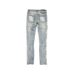Mixed Emotions ‘Sea’ Monogram Denim