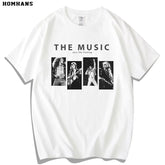 ROCK music peripheral summer short sleeved cotton unisex Led Zeppelin Queen band Uncle Nirvana (1)