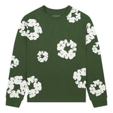Denim Tears Cotton Wreath Green Long Sleeve Tee
