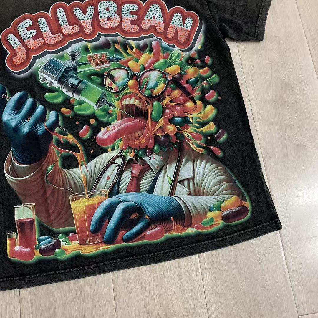 Jellybean Mad Scientist Graphic Tee | Black Explosion Print