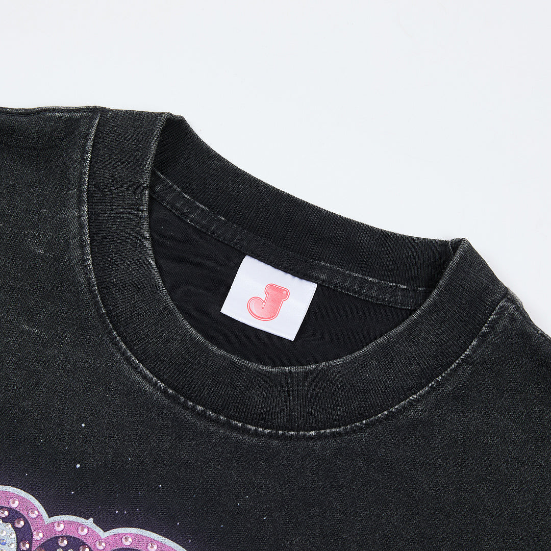 Jellybean Alien VR Graphic Tee | Black Space Print