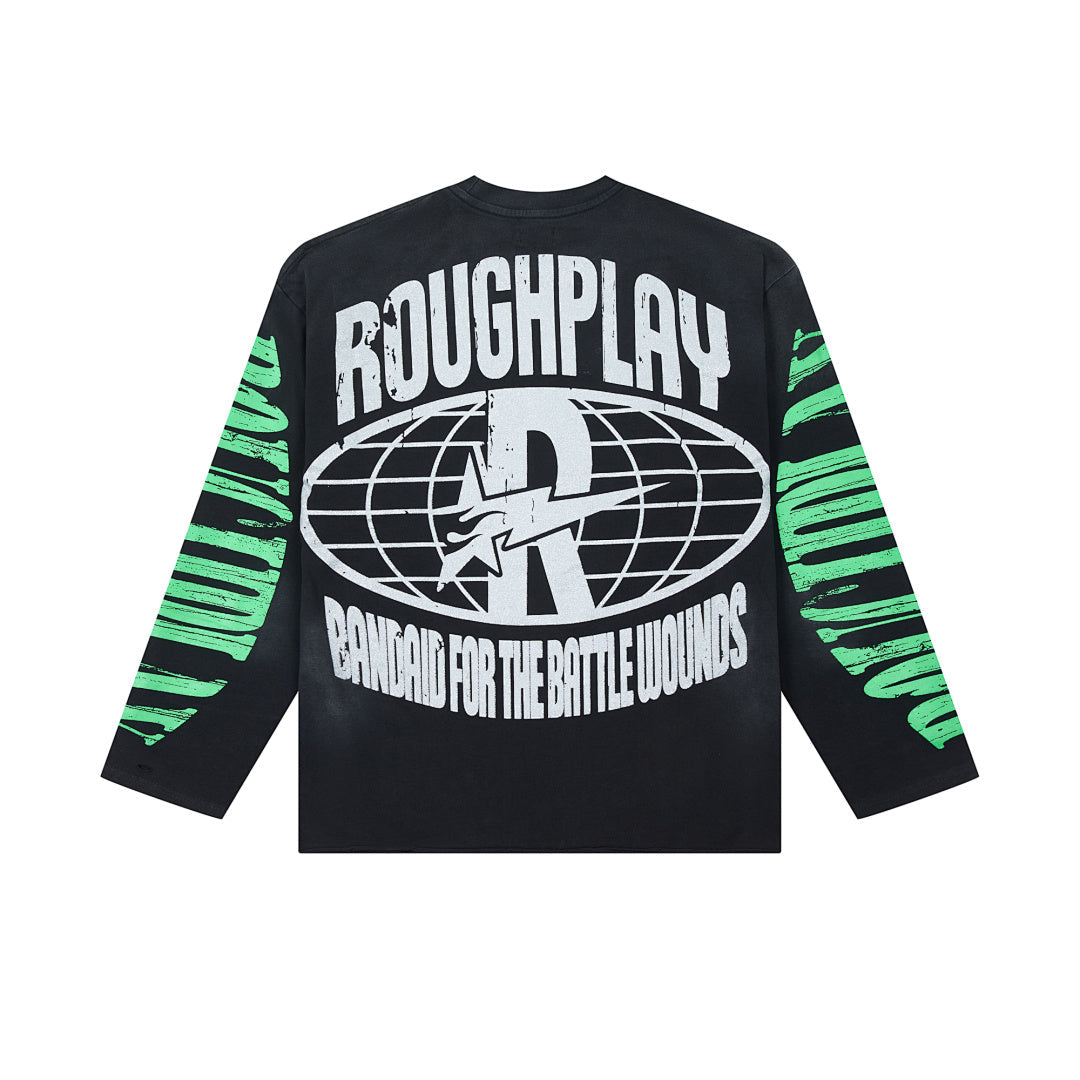 Vintage Skeleton Graphic Long Sleeve T-Shirt