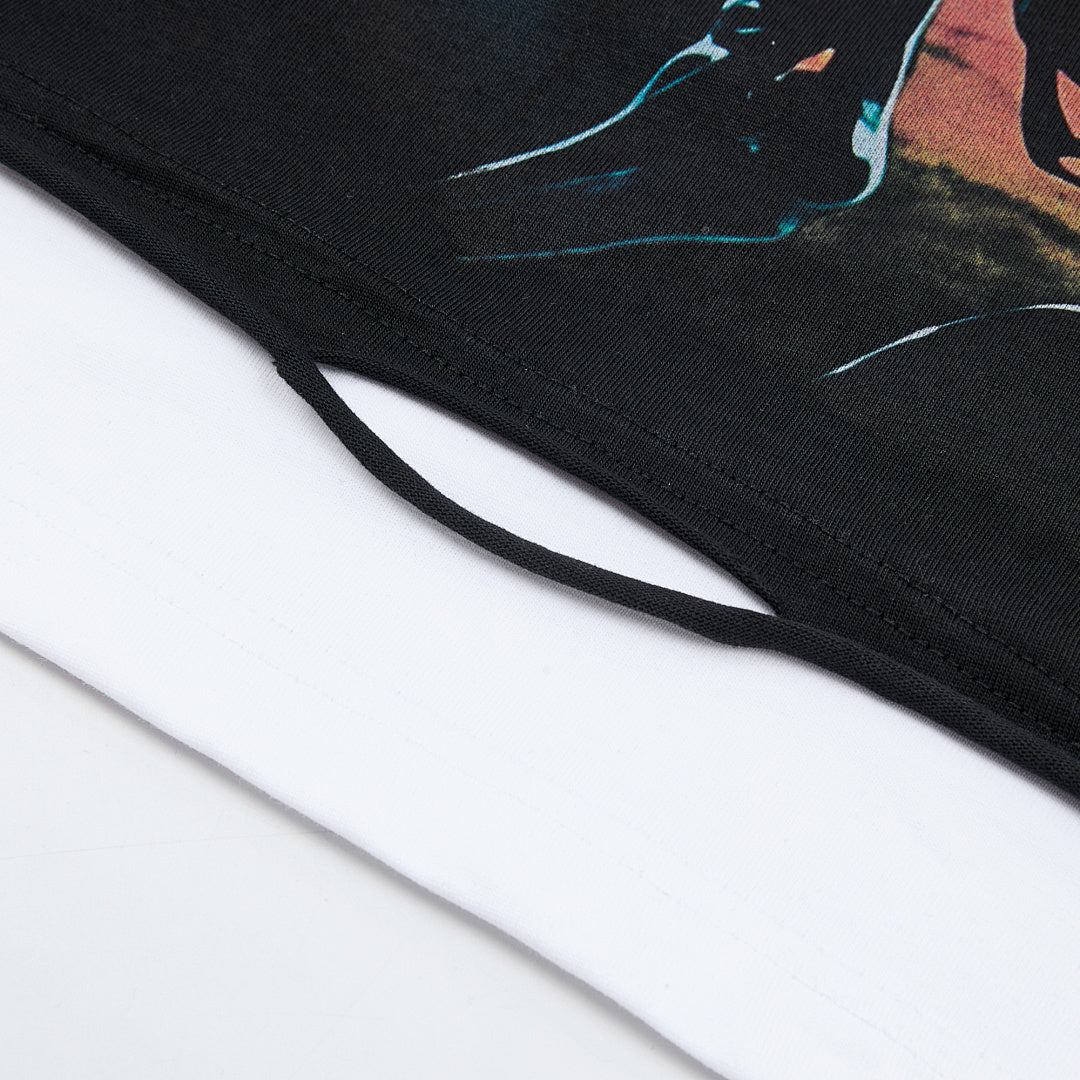 Rough Club Skeleton Car Graphic T-Shirt