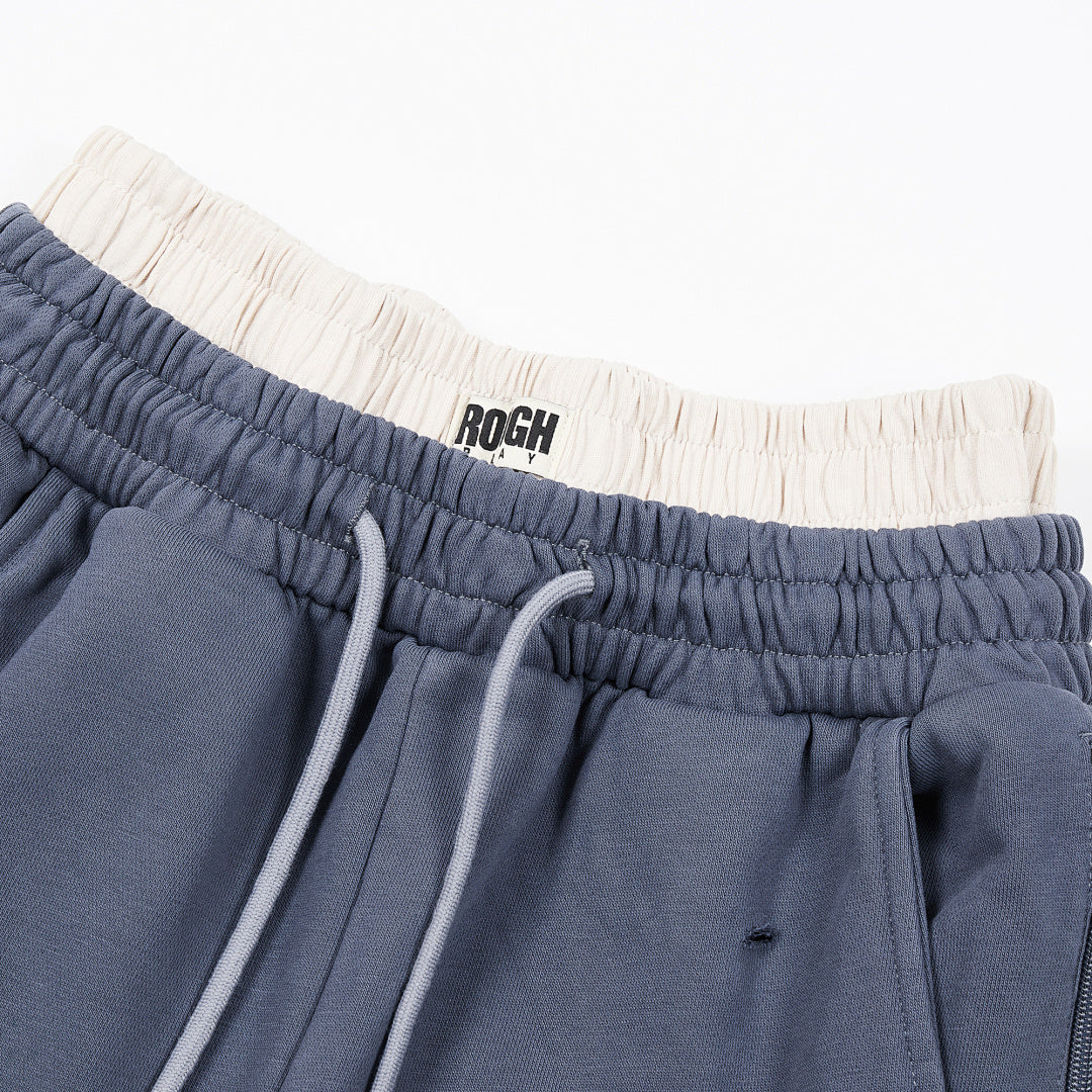 ROUG HPLAY Side Stripe Wide Leg Sweatpants