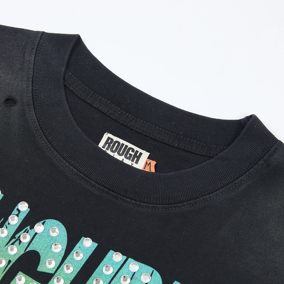 Rough Club Vintage Skeleton Graphic T-Shirt