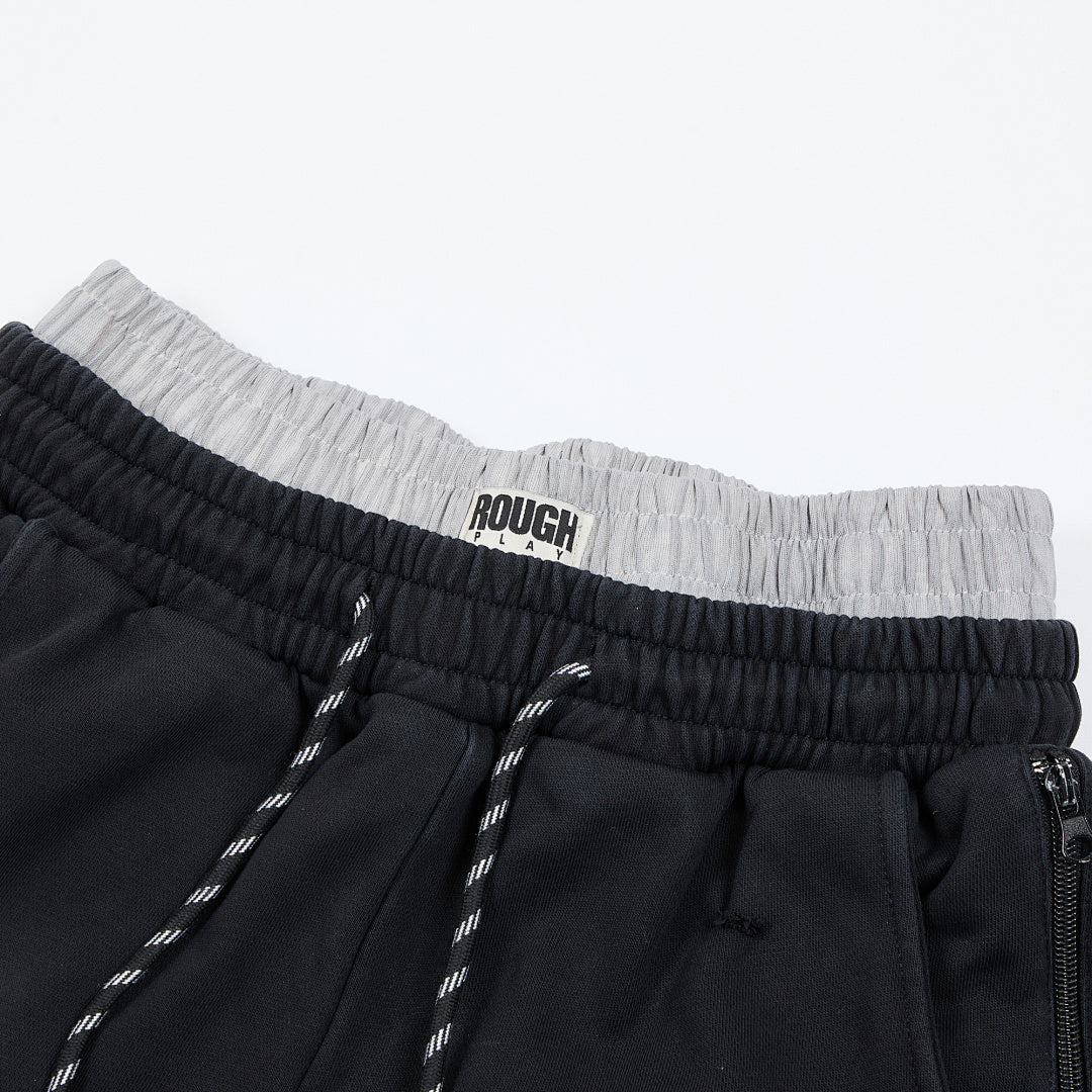 RoughPlay Vintage Washed Graphic Sweatpants black
