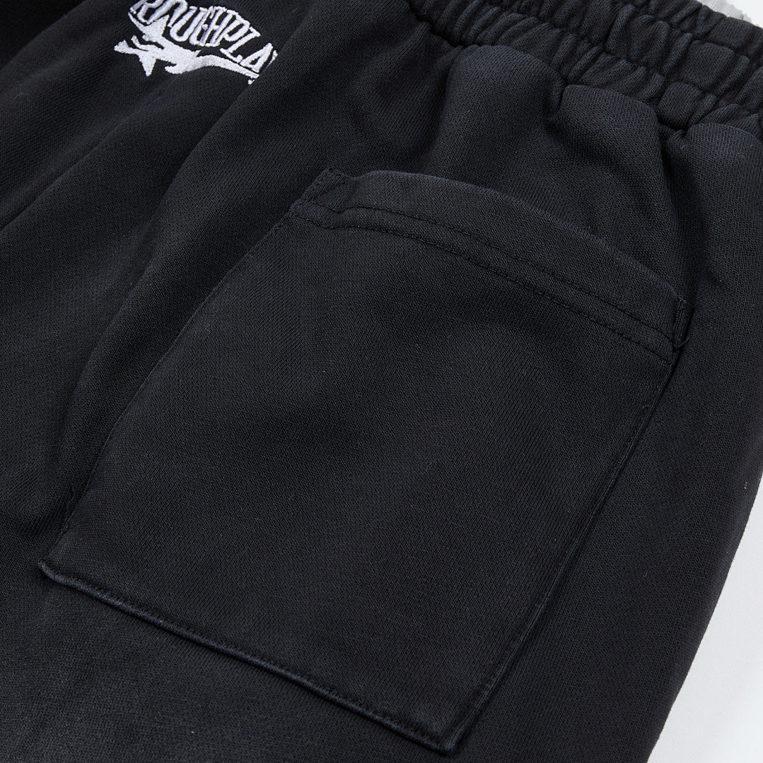 RoughPlay Vintage Washed Graphic Sweatpants black