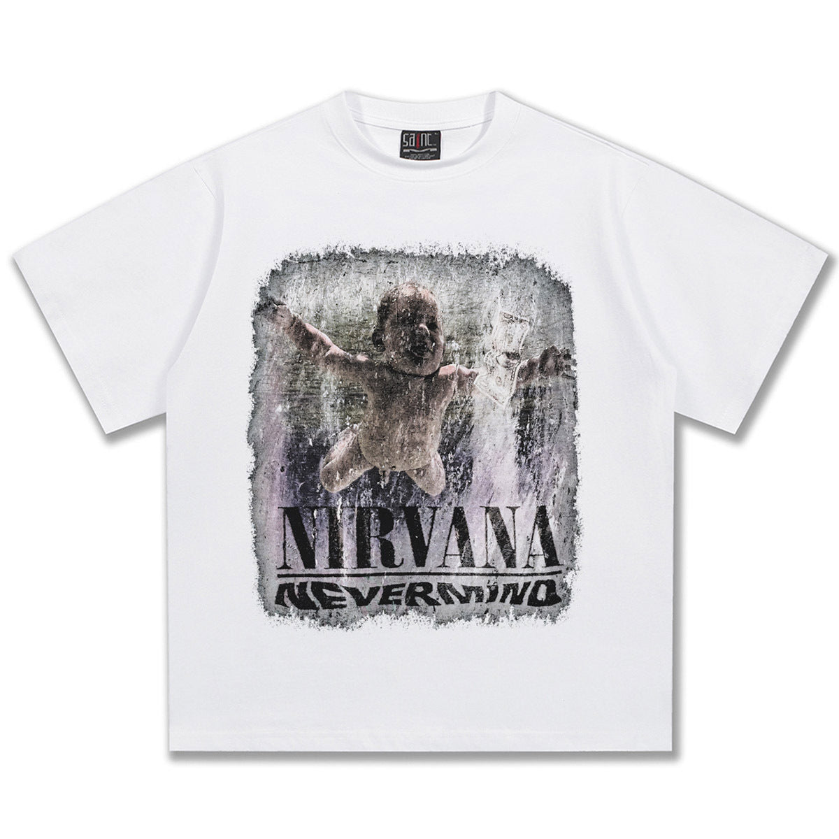 2025 Spring/Summer New NIRVANA Classic Printed Short Sleeve T-shirt American Retro Street Heavy Cotton T-shirt Trendy (2)
