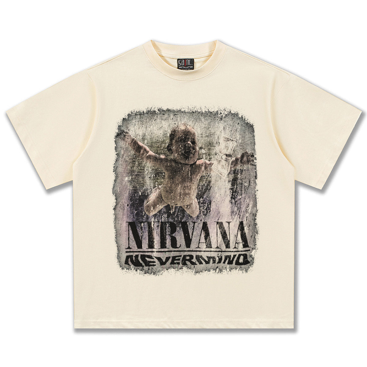 2025 Spring/Summer New NIRVANA Classic Printed Short Sleeve T-shirt American Retro Street Heavy Cotton T-shirt Trendy (2)