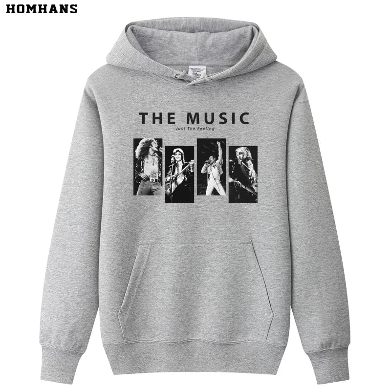 ROCK Zeppelin Queen band Uncle Nirvana David Powell band jacket hooded sweatshirt (1)