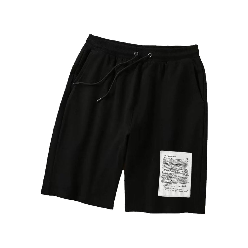 Kurt cobain nirvana rock and roll patch shorts for men and women, hoodie, looped fabric pants (1)