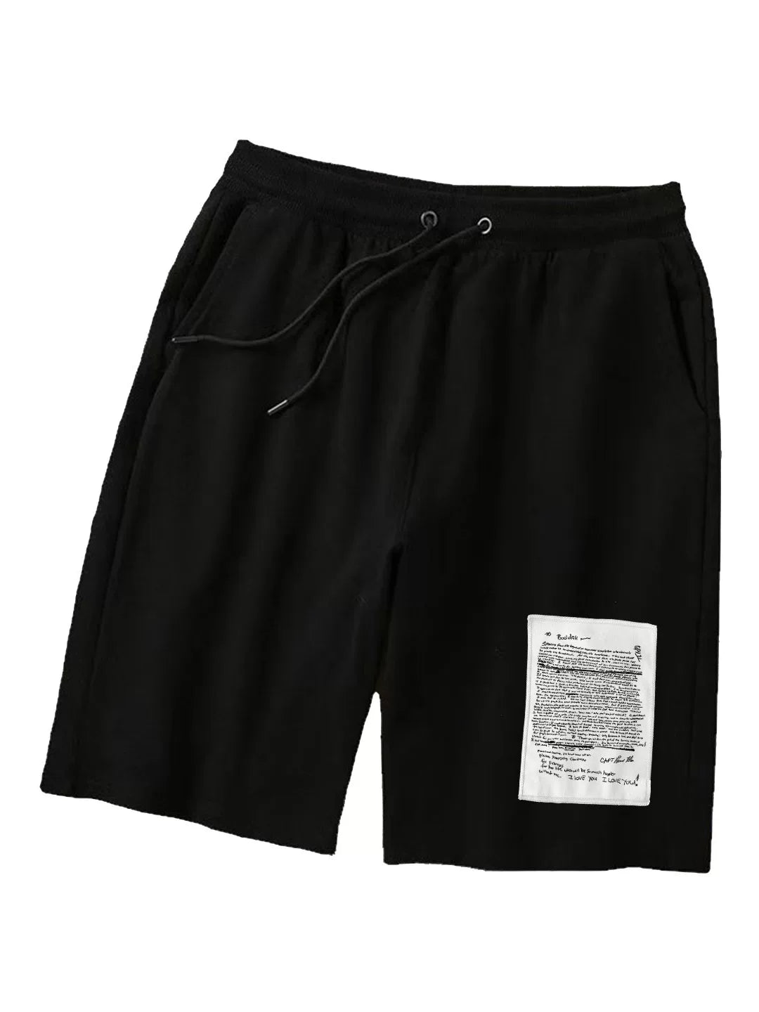 Kurt cobain nirvana rock and roll patch shorts for men and women, hoodie, looped fabric pants (4)