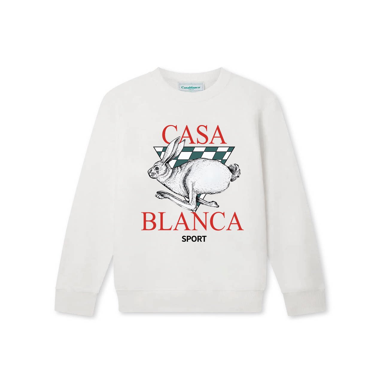 Casablanca Racing Hare Sport Sweatshirt - White