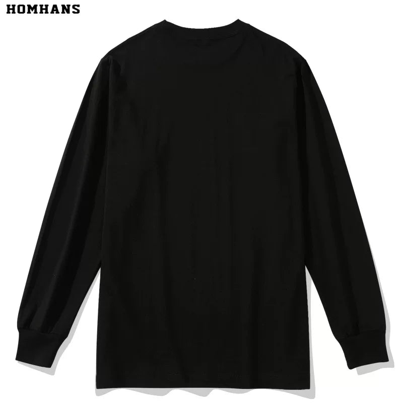 Red Korean Nirvana rock band Nirvana vintage cotton long sleeved T-shirt loose European and American nostalgic autumn outfit