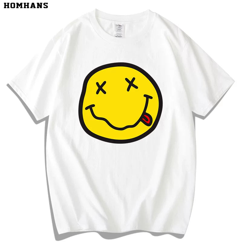 Red Han Nirvana Band NIRVANA Surrounding Rock Music Kot Cobain Youth Student T-shirt Men's Short sleeved Summer