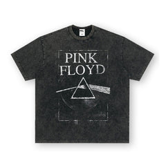 NIRVANA Rock American Retro Short Sleeve T-shirt Washed Heavy Cross border Printed Trendy Pure Cotton Vintage Men (10)
