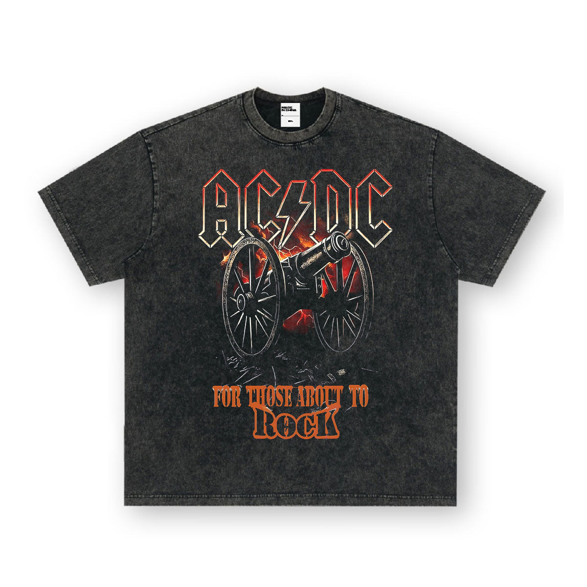 NIRVANA Rock American Retro Short Sleeve T-shirt Washed Heavy Cross border Printed Trendy Pure Cotton Vintage Men (11)