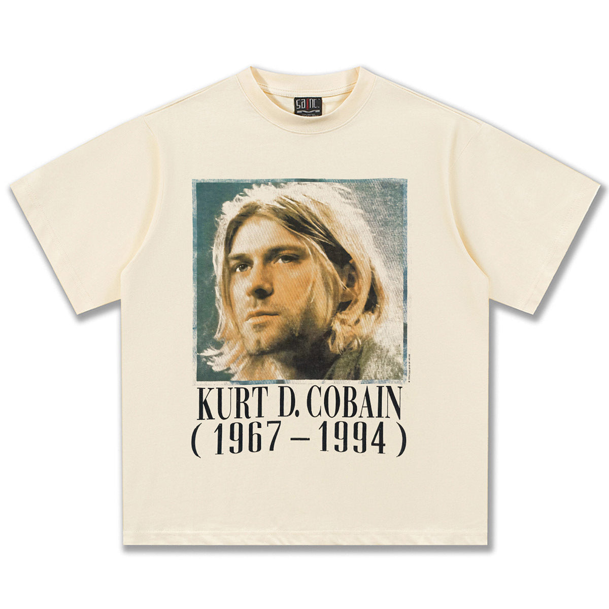 2025 Spring/Summer New Cross border NIRVANA Rock Band Vintage Short sleeved T-shirt Heavy duty Washed and Used Trend (14)